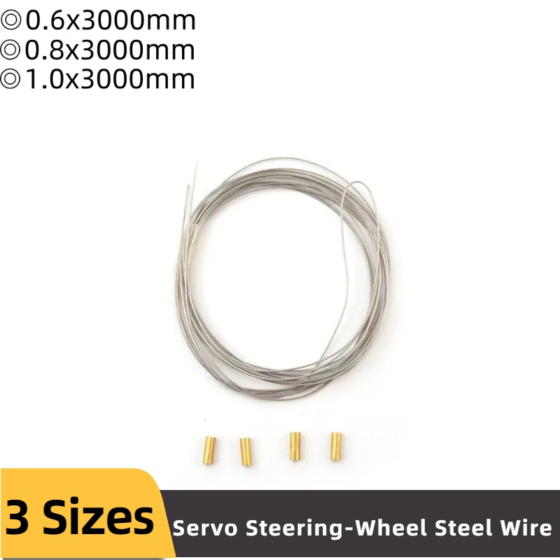 Rc Hobby Youtube - 1Set Dia 0.6/0.8/1.0mm Servo Steering-wheel kawat