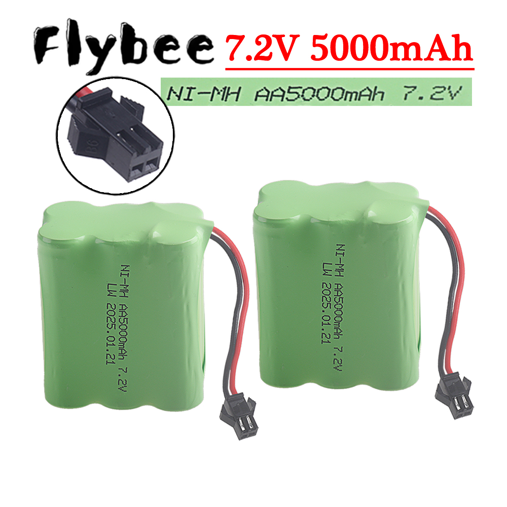 Rc Hobby Boat - (Steker SM-2P) Baterai NiMH 7.2V 5000Mah