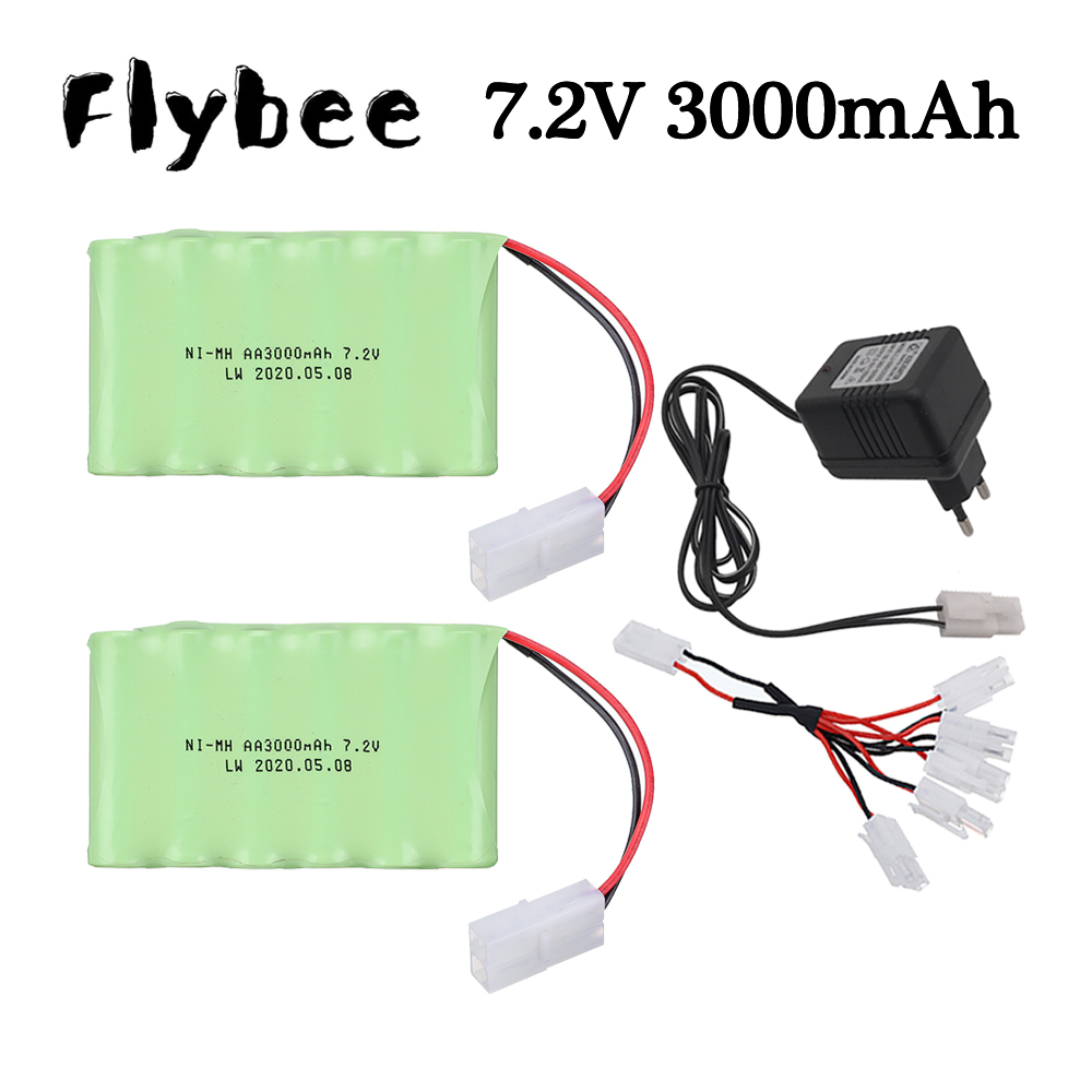Rc Hobby Trucks - Baterai 3000mah 7.2V, untuk mobil mainan