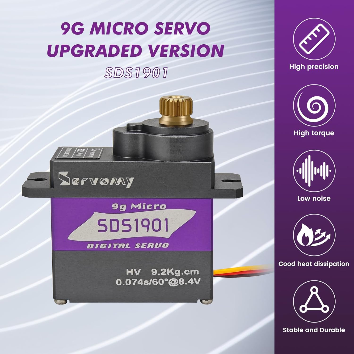 Servo Metal Gear - SERVOMY-SDS1901 Servo Digital 9G Mikro Tanpa