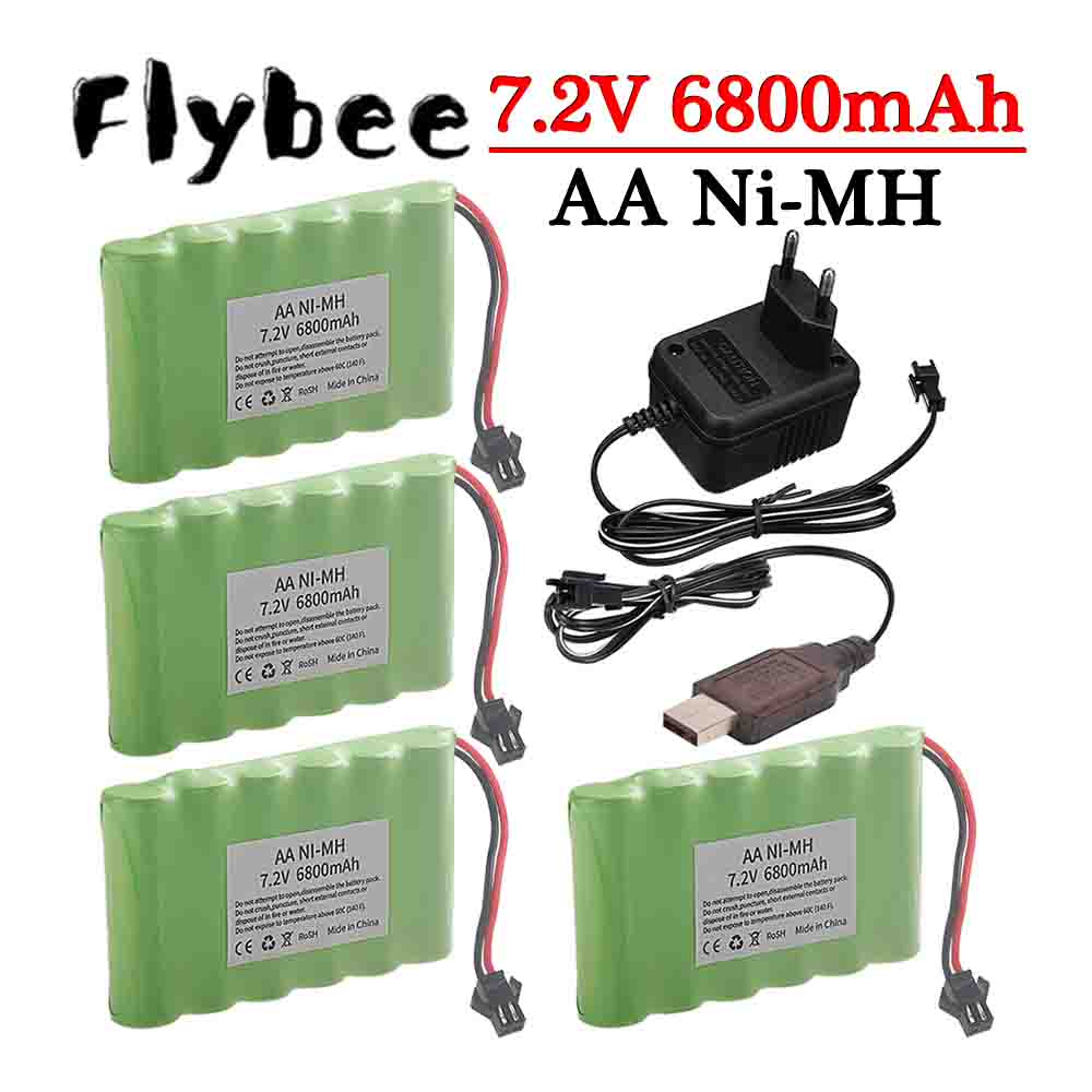Rc Hobby Boat - Baterai Ni-MH 7.2V 6800MAh SM Plug