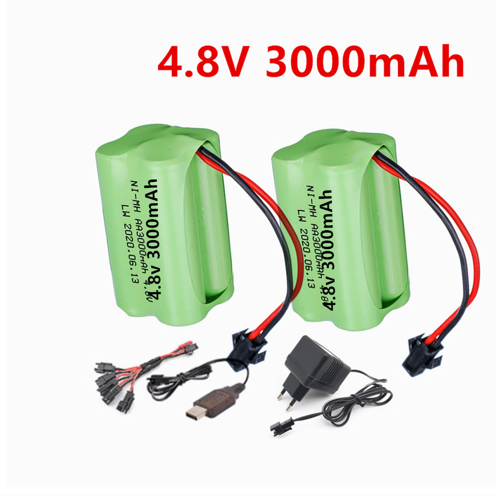 Rc Hobby Boat - Baterai Isi Ulang 4.8v 3000mAh dan