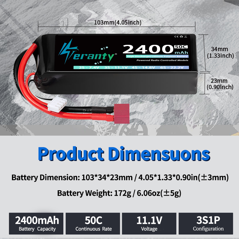TERANTY 3S 2200/2400/2600mAh B - Rc Hobby Boat ulasan dan harga