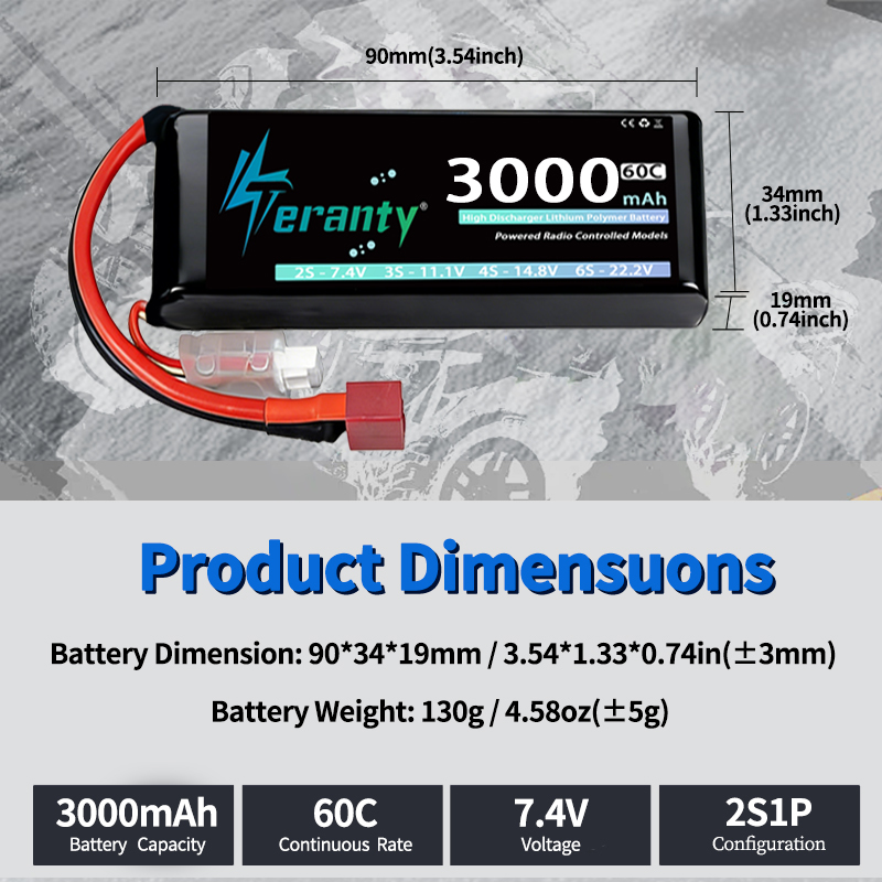 TERANTY 2S 3000mAh Baterai Lip - Rc Hobby Trucks ulasan dan harga