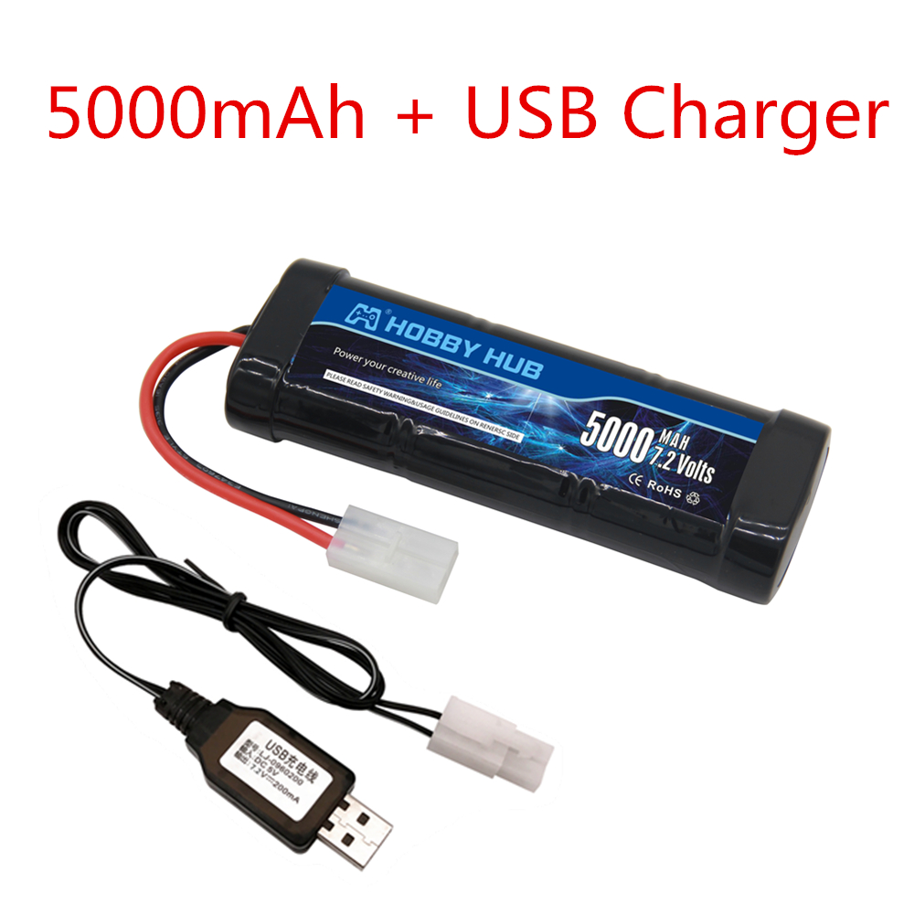 Baterai 7.2V Baru 5000/6800MAh - Rc Hobby Trucks ulasan dan harga