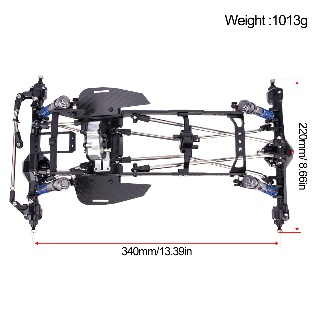 Kit Sasis LCG Serat Karbon Hig - Shock Absorber Rc ulasan dan harga