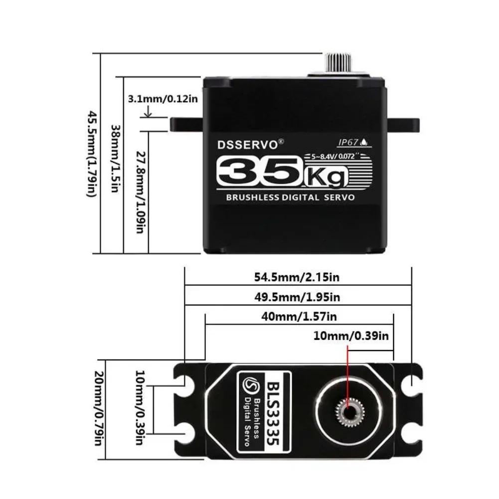 35KG BLS3335 Motor Servo Digit - Rc Hobby Motors ulasan dan harga