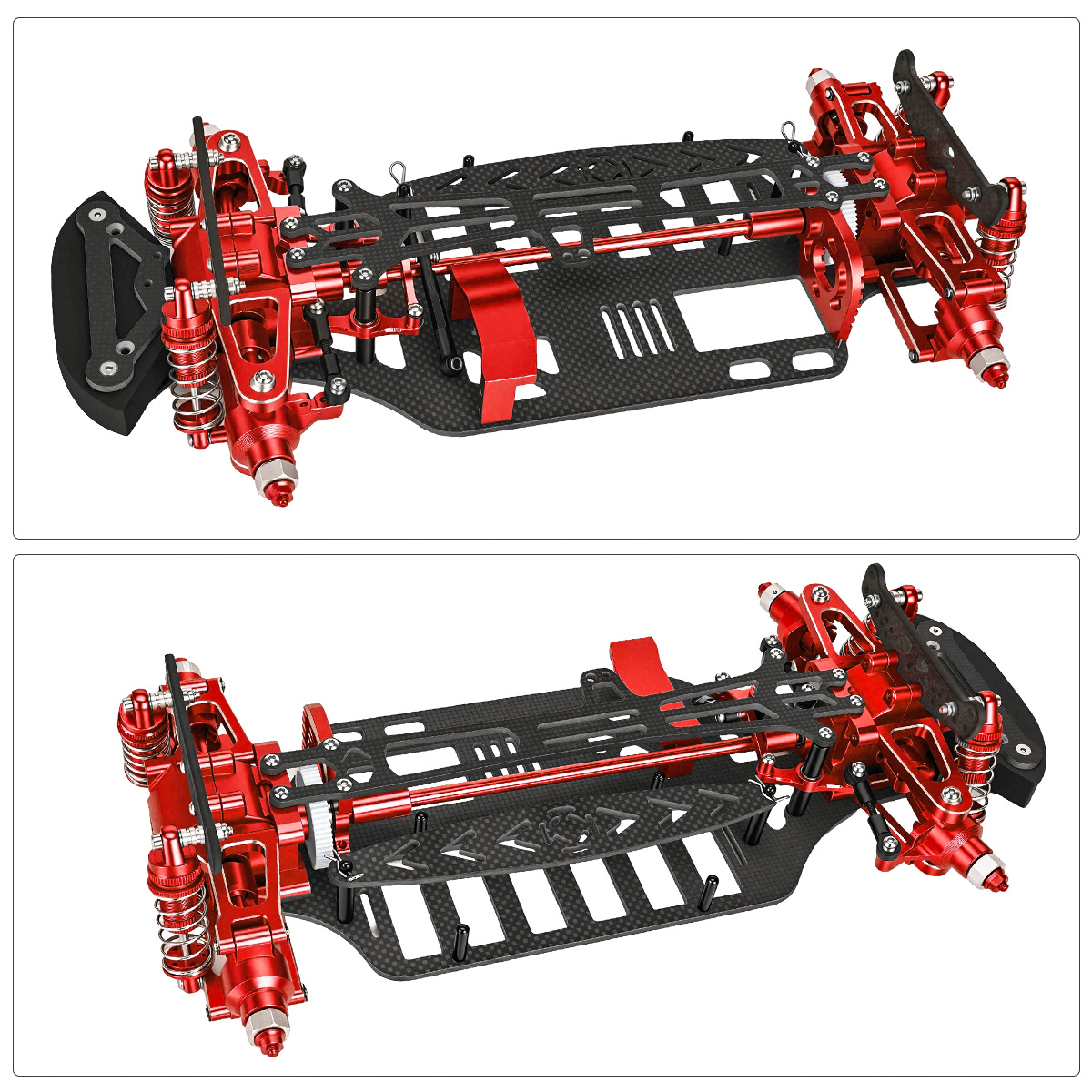 Kit Sasis Rangka Aluminium & S - Shock Absorber Rc ulasan dan harga