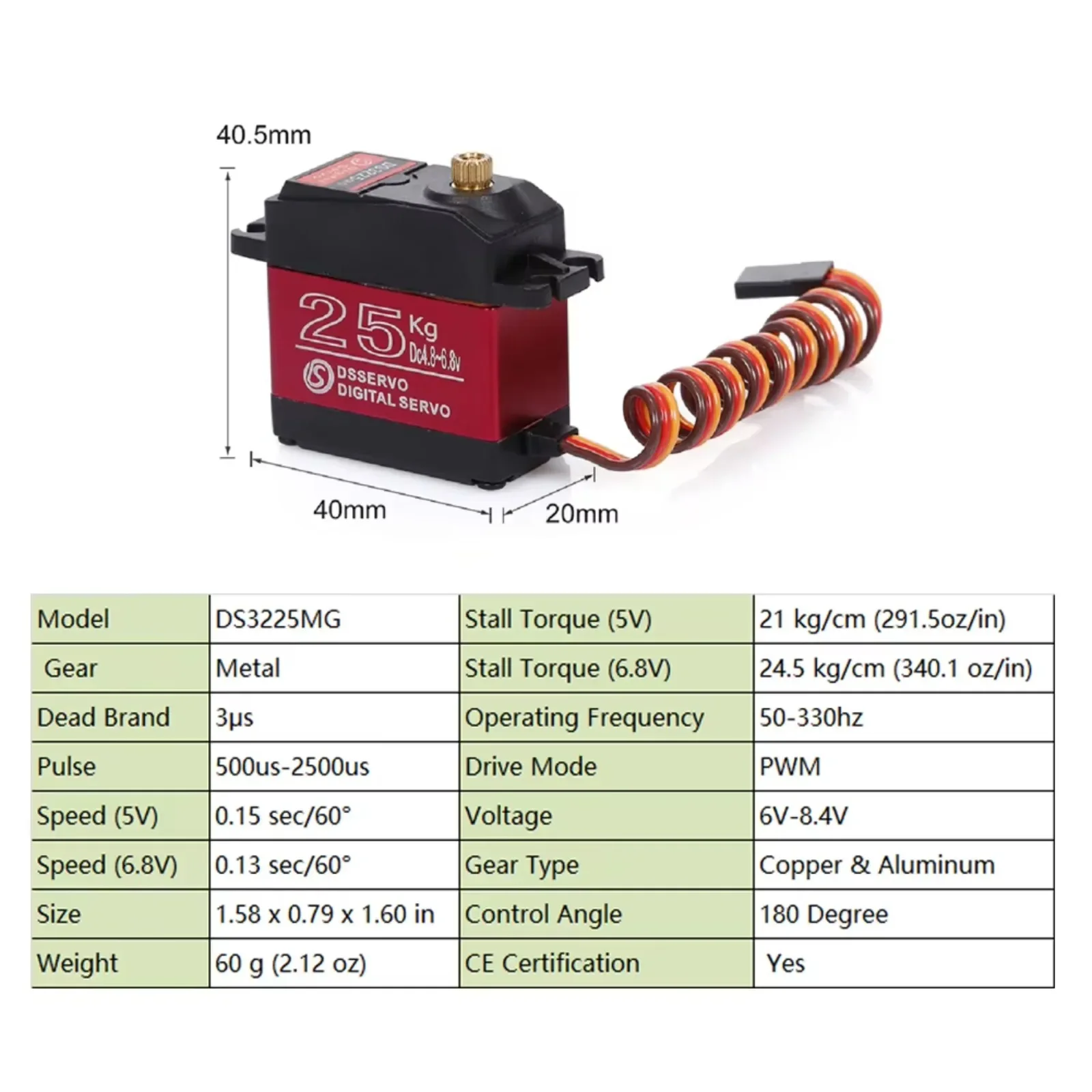 4 Buah DS3225 25Kg RC Digital  - Servo Metal Gear ulasan dan harga
